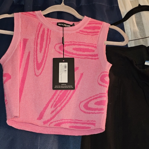 PrettyLittleThing Pink Boot Cut Pants - Picture 2 of 9